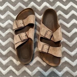 Birkenstock | Taupe Suede Arizona | Size 37 | Soft Footbed